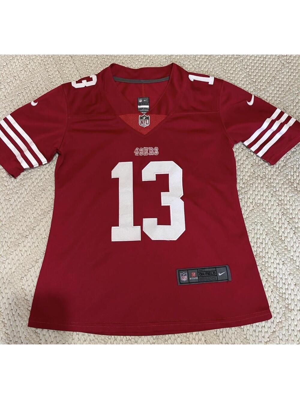 Brock Purdy #13 San Francisco 49ers Women’s M Red NFL NIKE Football Jersey NWOT